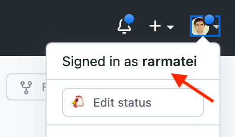 GitHub username location